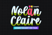Nolan Claire Canva Font Frames, a Design Template by Jozoor (Thumbnail 1 of 4)