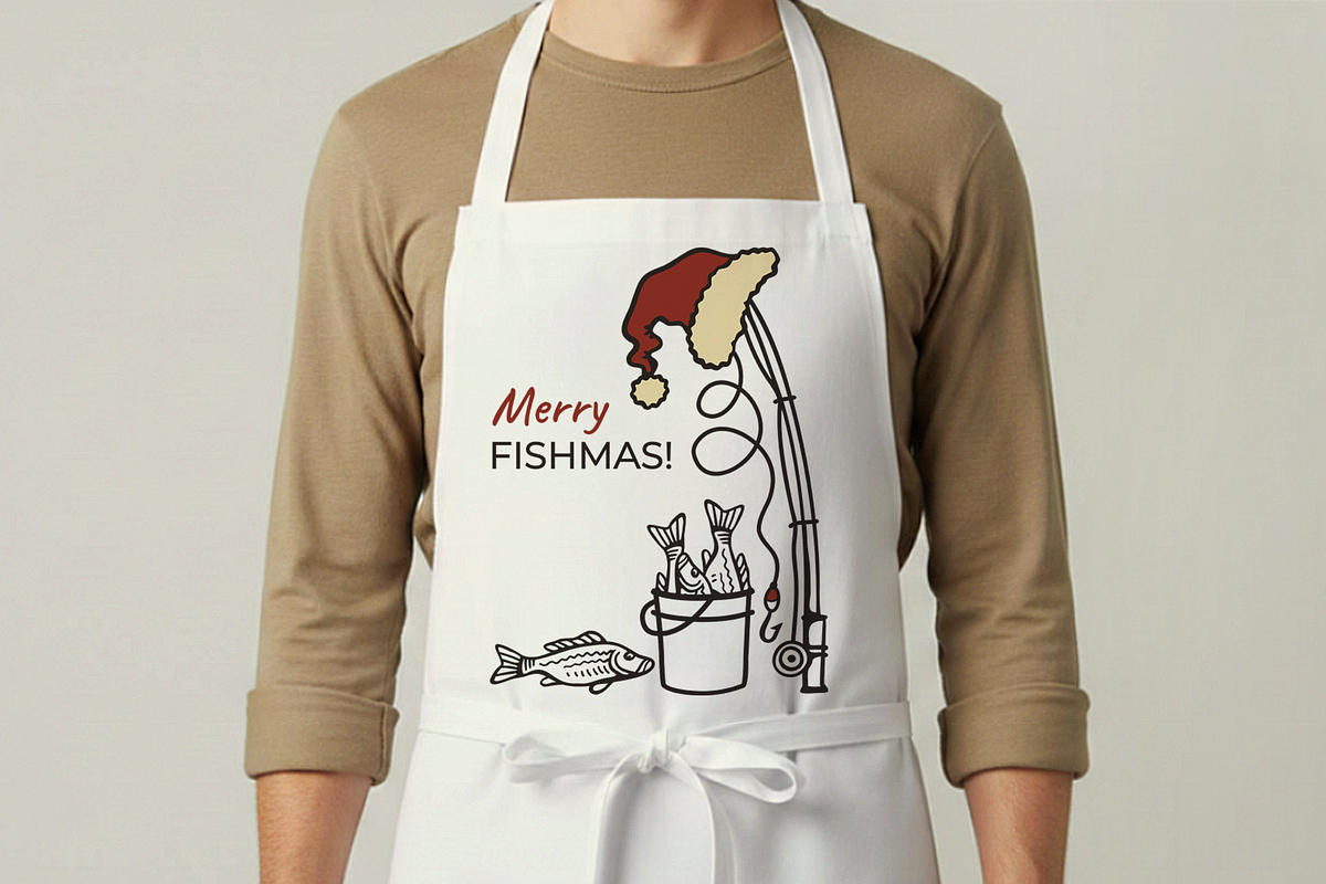 Merry Fishmas SVG Christmas Fishing, an Object Graphic by TanchaArt (Photo 2 of 7)