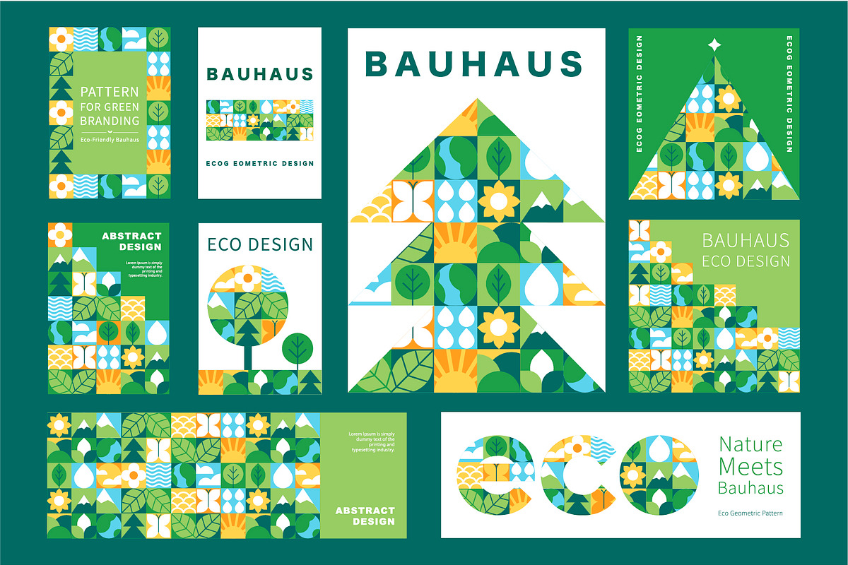 Mosaic Designs. Geometric Eco Nature, a Pattern Graphic by Lettering_Logo (Photo 3 of 7)