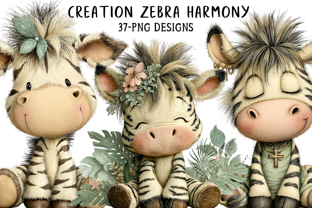 Creation Zebra Harmony Clipart, an Illustration by Daily.Designs (Photo 1 of 8)