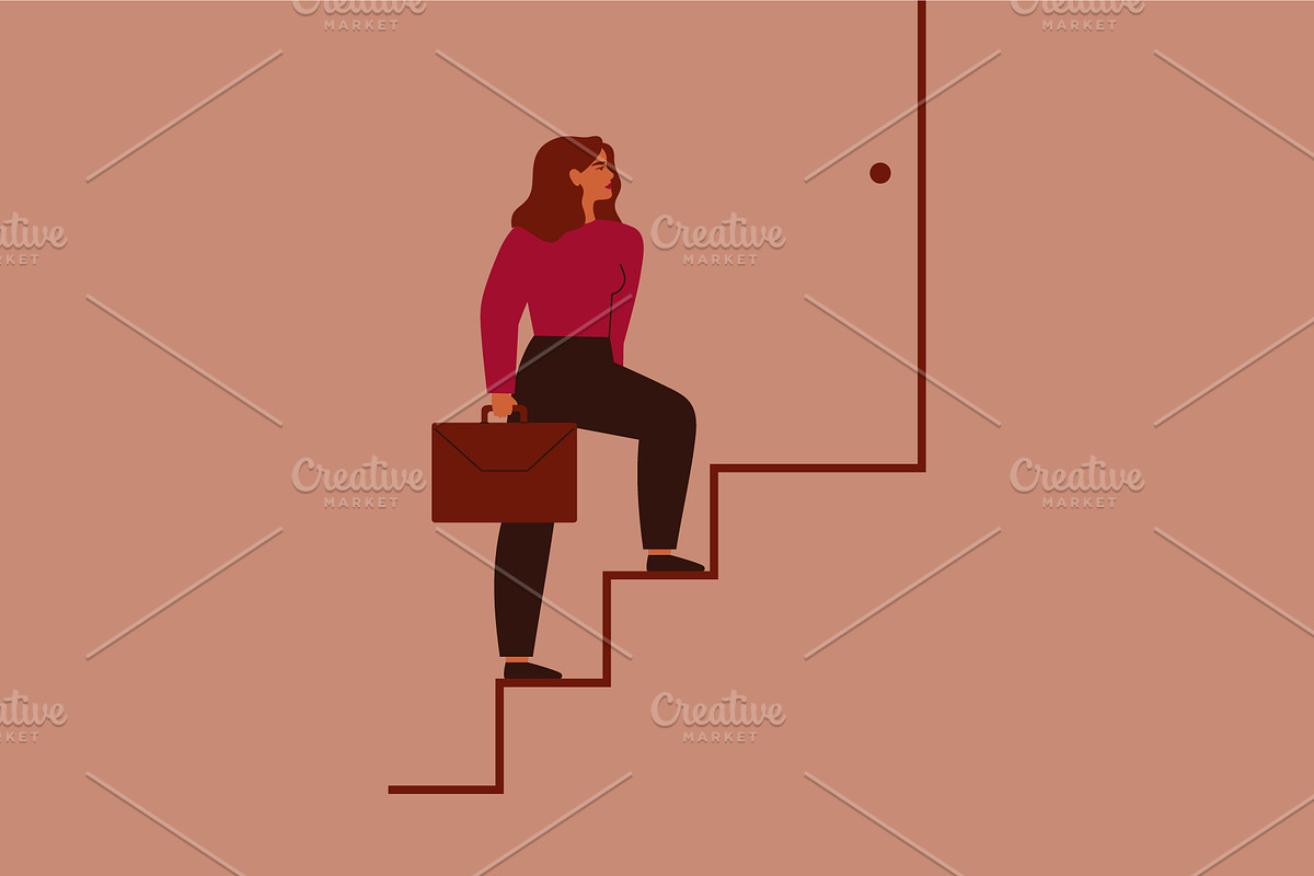 Career Ladder Assistance, a Person Illustration by Mary Long (Photo 4 of 4)