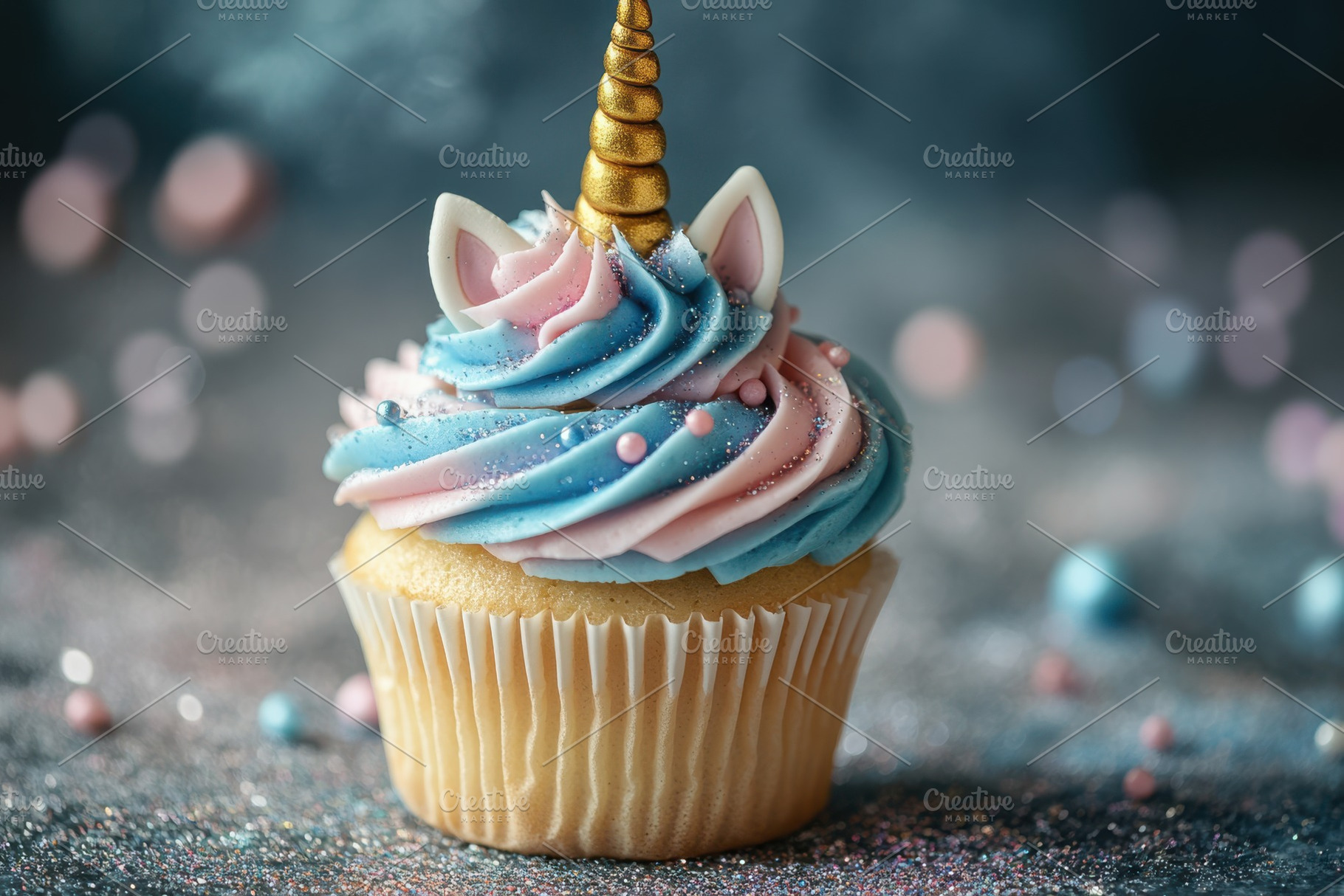 Unicorn Cupcake Festive Treat Magica, a Food & Drink Photo by Pixeness Studio
