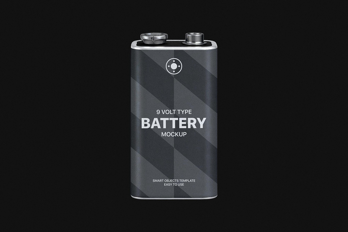 9 Volt Battery Mockup, a Product Mockup by Design Squad (Photo 3 of 3)