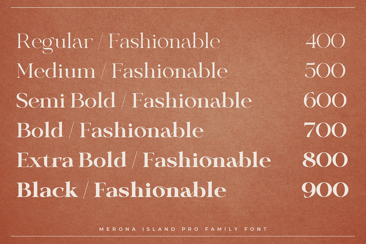 Merona Island PRO | 6 Font Pack, a Serif Font by Krismagraph (Photo 4 of 20)