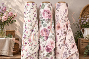 Watercolor Seamless Patterns, a Pattern Graphic by DreamCafeArt (Thumbnail 4 of 5)