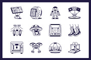 Future City Drawing Art, an Outline Icon by Vectors Market (Thumbnail 6 of 9)