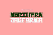 Northern California Display Font, a Font by Holt510 (Thumbnail 1 of 8)