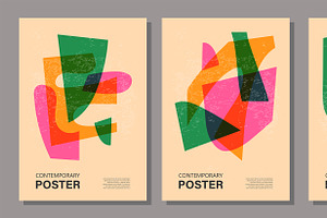 Set Of 15 Posters Riso Effect