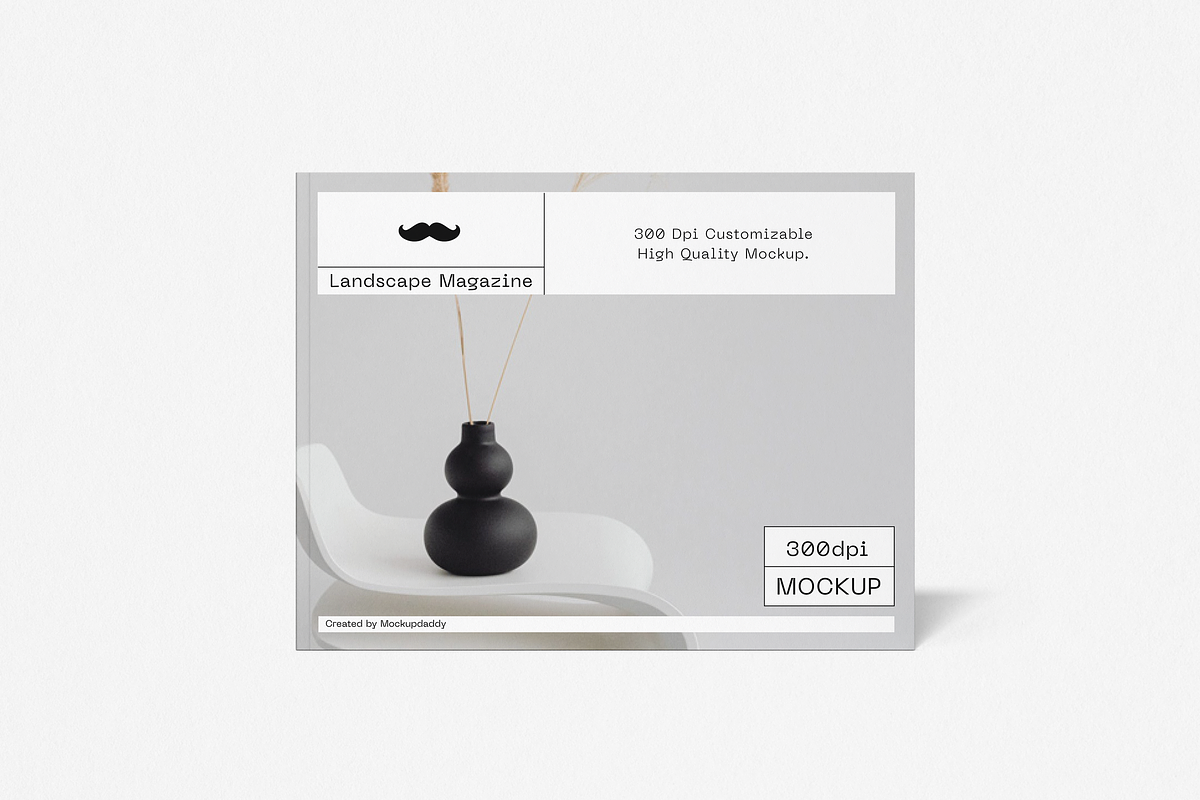 Landscape Magazine Mockup – US Size, a Books & Magazine Mockup by Mockupdaddy (Photo 10 of 10)