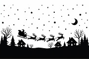 Christmas Sky Vector Collection, an Illustration by jahid234 (Thumbnail 14 of 20)