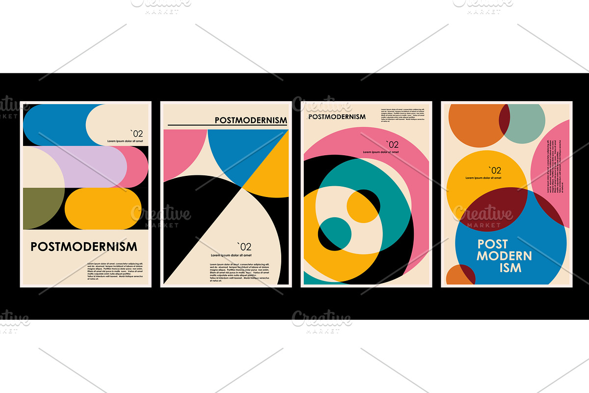 Artworks posters inspired postmodern, a Decorative Illustration by Pgmart (Photo 2 of 4)