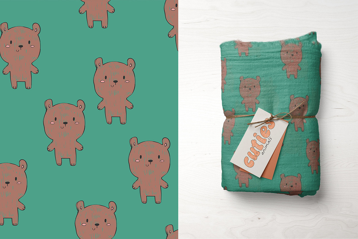 Cuties animals patterns collection, a Pattern Graphic by K.SweeTheArt (Photo 6 of 14)