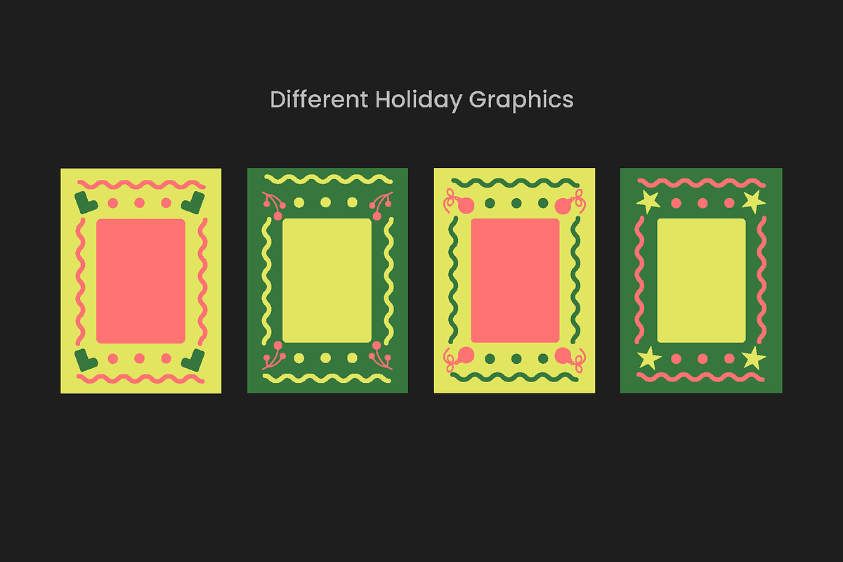 Modern Fun Christmas Holidays Cards, a Card Template by an-arketype studio. (Photo 3 of 4)