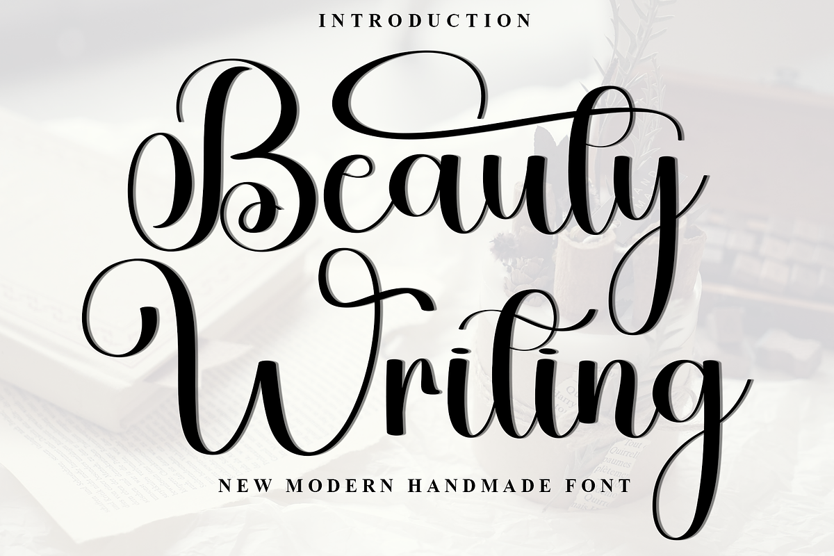 Beauty Writing, a Handwritten Font by FreshTypeINK (Photo 1 of 8)