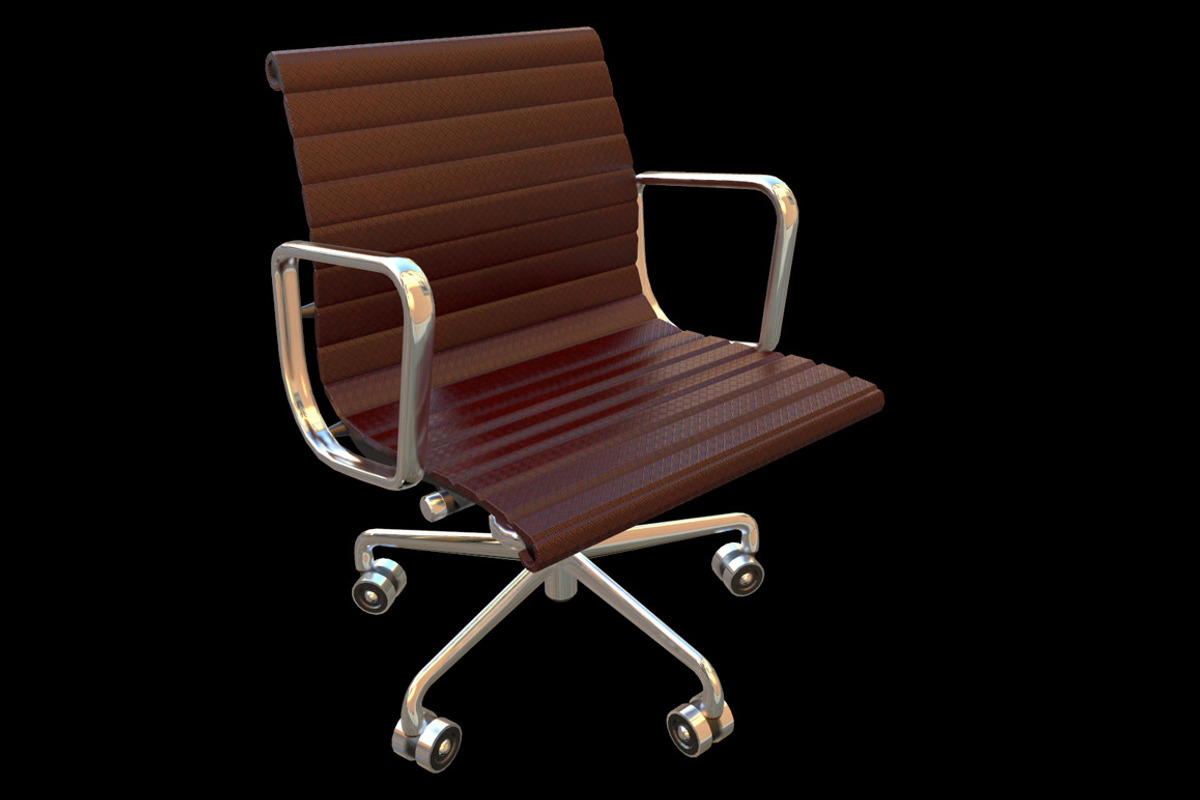 Contemporary Desk Chair, a Furniture 3D Model by Kindesigns (Photo 4 of 4)