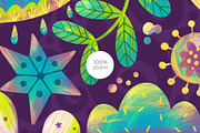Floral Night - Kids Pattern, a Pattern Graphic by Velliniki (Thumbnail 6 of 11)