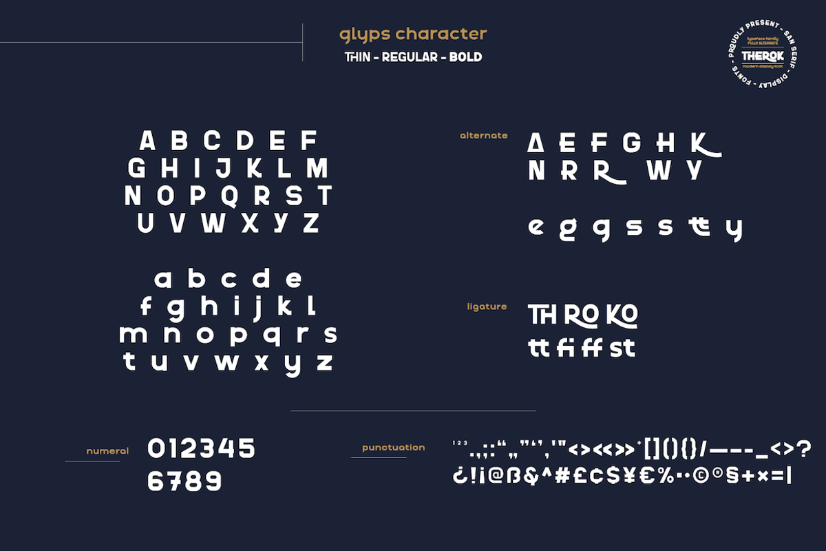Therok, a Sans Serif Font by twinstd (Photo 14 of 14)