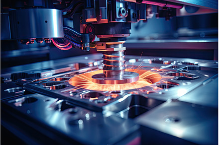 Process of laser manufacturing high, an Industrial Photo by Neirfy