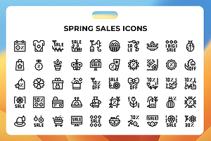 Spring Sales Icons, an Icon by Wencory