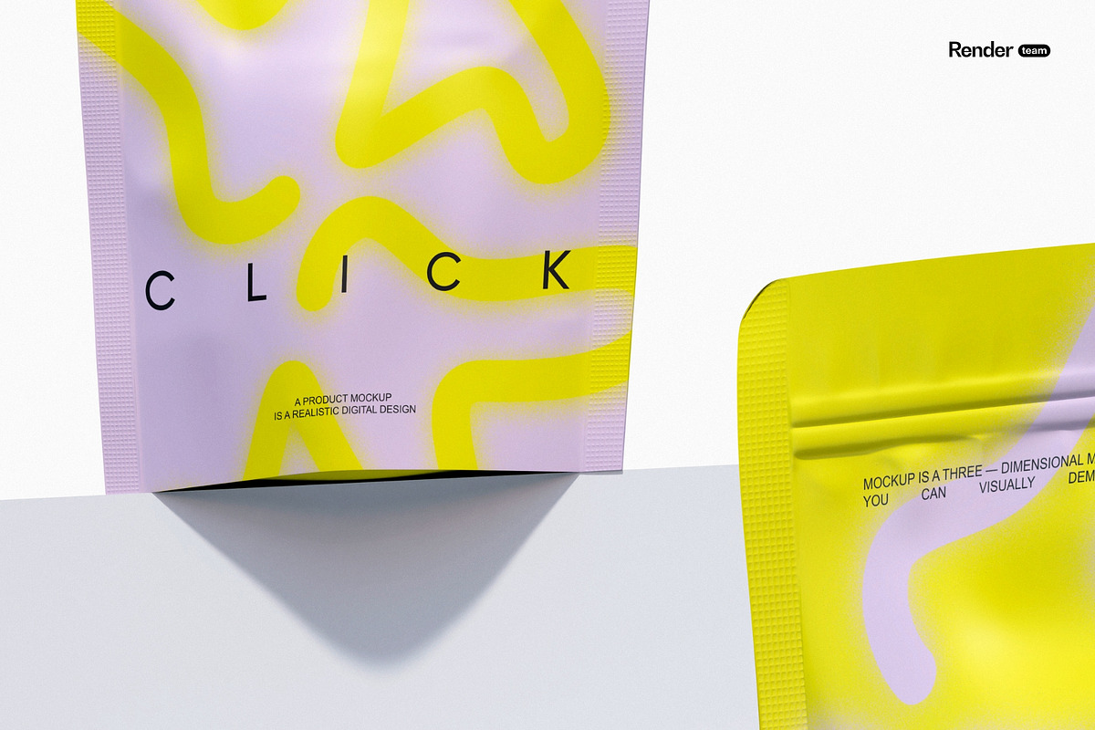 Matte Stand-Up Pouch Mockup Set, a Packaging Mockup by Renderteam (Photo 12 of 14)