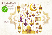 2. Elements for Ramadan Greetings, an Object Graphic by O'Gold! (Thumbnail 1 of 4)