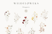 Wildflowers Watercolor Wild Botany, a Decorative Illustration by Kreker Kate (Thumbnail 2 of 11)