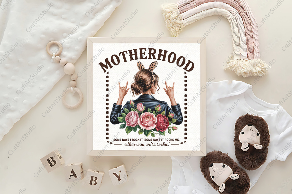 Funny Mothers Day Motherhood Mama, an Illustration by CraftArtStudio (Photo 4 of 4)