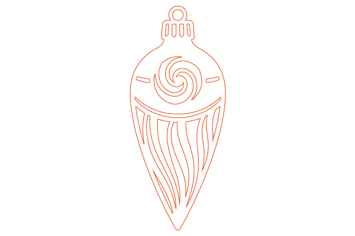 Christmas Keyring Laser Cut Design, a Seasonal Illustration by Rose Art (Photo 2 of 3)