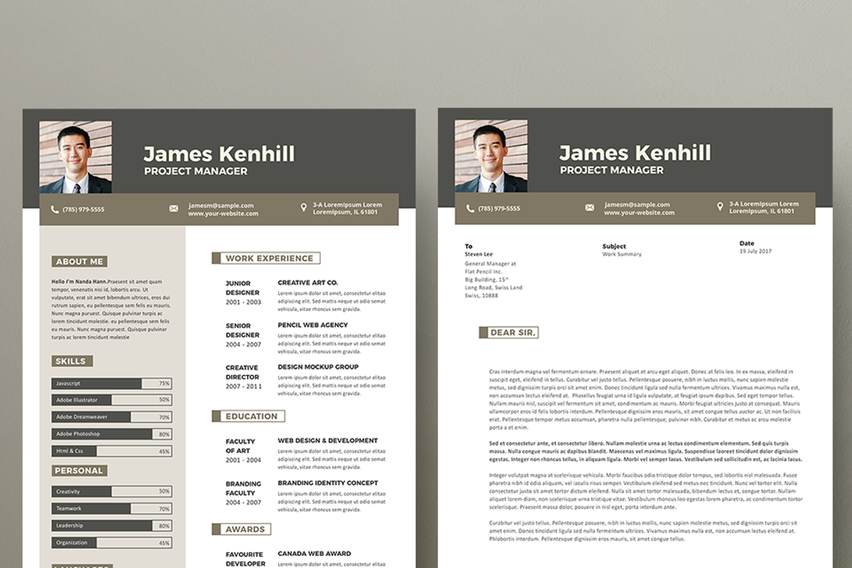 Vol.39 Resume & CV Template, a Resume Template by Hito Graphic (Photo 3 of 8)