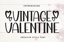 Vintage Valentine | Script Font