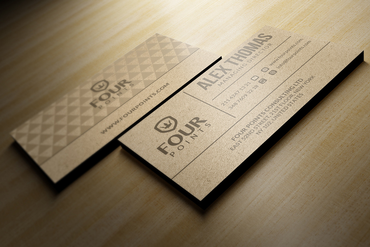 Elegant Kraft Business Card, a Business Card Template by Marvel (Photo 2 of 5)