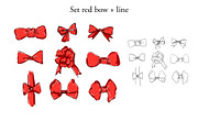 Set Red Bow, a Decorative Illustration by Sweet_print (Thumbnail 3 of 5)