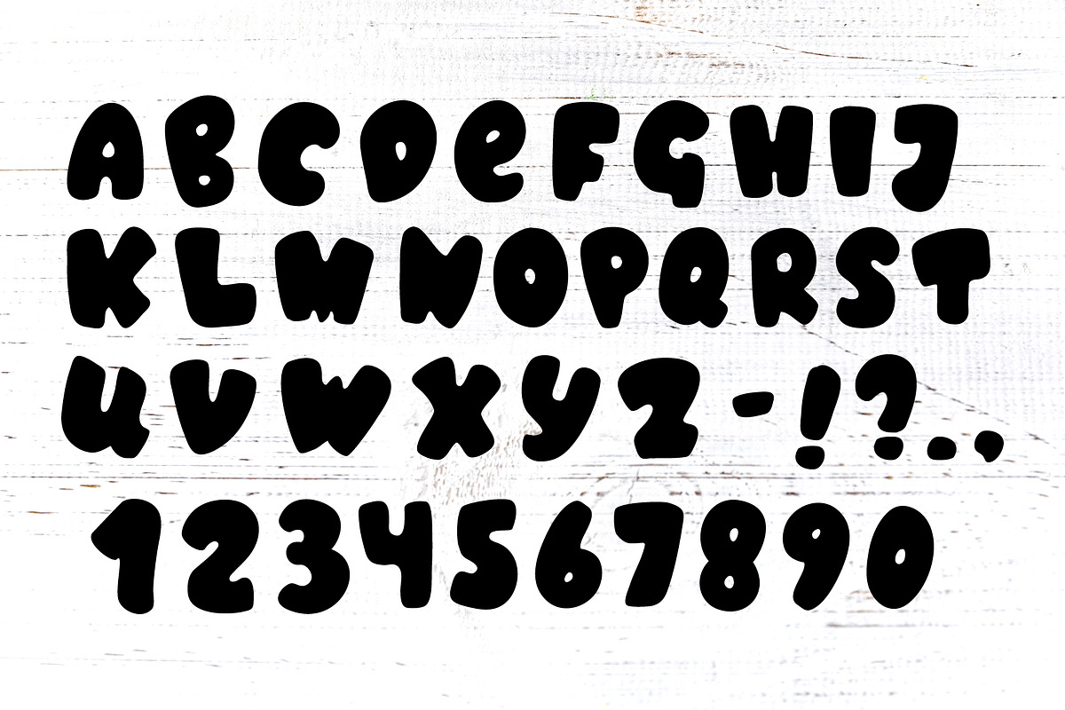 Cute Kids Bold Font, Win Mac SVG, a Sans Serif Font by RabbitAndPencil (Photo 2 of 6)