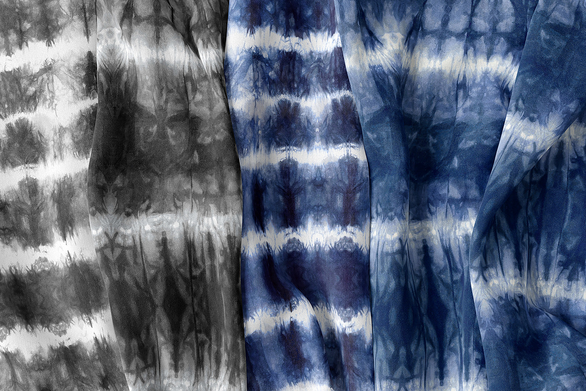 Striped Shibori Seamless Pattern, a Pattern Graphic by JESSIE BLOOM STUDIO (Photo 1 of 3)