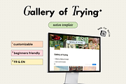 Gallery of trying - Notion template, an App Template by Iasan Design (Thumbnail 2 of 6)