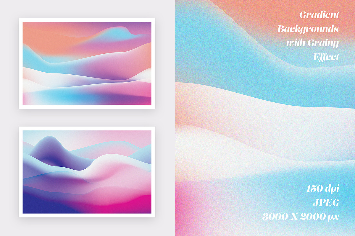 Grainy Gradient Landscape Collection, a Texture Graphic by Polar Vectors (Photo 2 of 20)