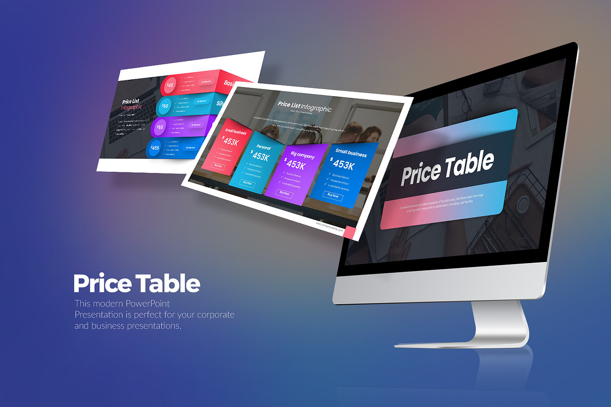 Price Table Keynote Templates, a Presentation Template by Stock Shape (Photo 1 of 3)