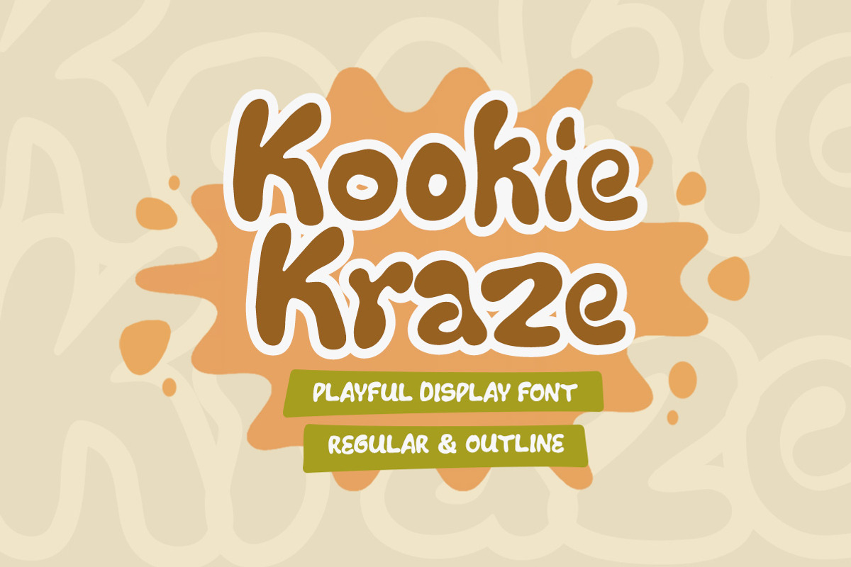 Kookie Kraze - Playful Display Font, a Handwritten Font by Littlehand (Photo 1 of 10)