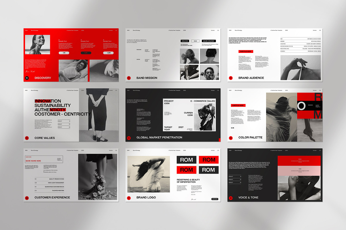 Rom Brand Strategy Presentation, a Presentation Template by CreativexGenius (Photo 7 of 9)