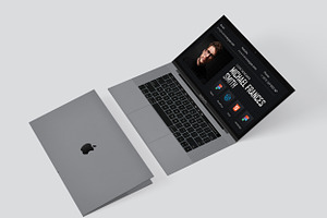 Laptop Business Card - Ux Designer, a Business Card Template by TheFeture