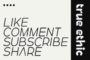True Ethic – Unique Creative Font, a Sans Serif Font by Artiveko (Thumbnail 6 of 8)