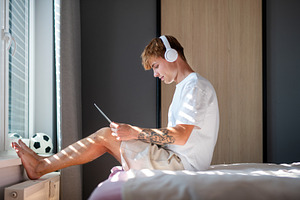 University student studying on, a School & Education Photo by HalfPoint