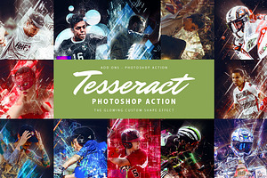 Tesseract Photoshop Action, an Action Add-On by AndriyFM