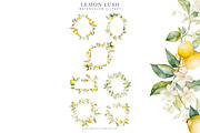 Watercolor Lemon Clipart Collection, a Graphic by Patishop Art (Thumbnail 9 of 10)