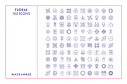 Floral Line Icons, an Outline Icon by Made by Made (Thumbnail 5 of 7)