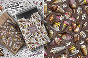 7 Ice Cream Seamless Patterns, a Pattern Graphic by BALABOLKA (Thumbnail 6 of 8)