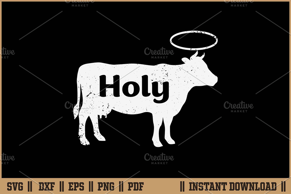 Holy Cow Funny Face Barn Life SVG, an Illustration by Handy Arts Studio (Photo 1 of 3)