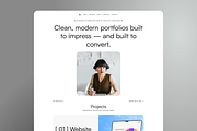 Osei Portfolio Framer Template, a Landing Page Template by Luna Studio (Thumbnail 1 of 10)