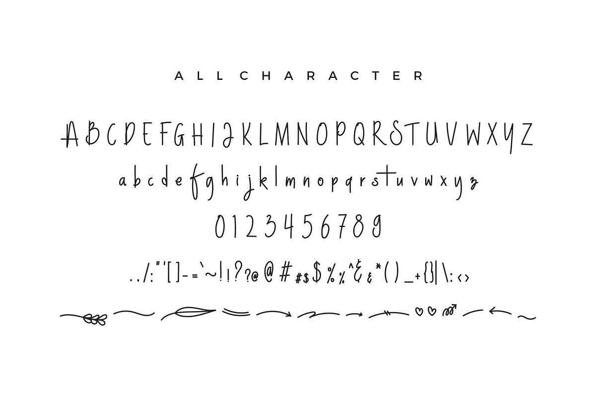 NightWork - Handwriting Font preview 8