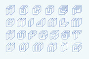 Isometric 3D alfabet, an Object Illustration by Pgmart (Thumbnail 2 of 6)